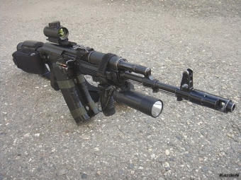 Страйкбольное оружие АК 47 в действии