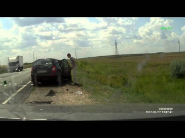 ДТП авария на трассе Акбулак-Оренбург июль 2013 в Оренбургской области Соль-Илекский район