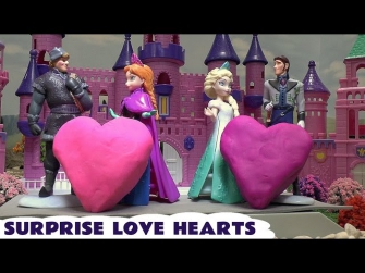 Frozen Toys Play Doh Surprise Egg Love Hearts Thomas & Friends Disney Princess Anna Queen Elsa